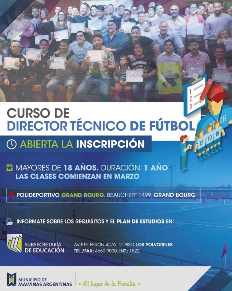Se viene el segundo año del curso de director técnico de fútbol Diario de la ciudad de Manuel Se viene el segundo año del curso de director técnico de fútbol Diario de la ciudad de Manuel