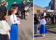 El viernes 11 de julio, Tatiana vivió un regalo inolvidable: dirigió la Banda Militar en el acto oficial por los 60 años de Manuel Alberti